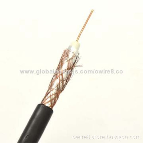 Micro Coaxial Cable, Transparent PVC Jacket, 100m or 300m Per Roll